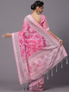 Saree Mall Women's Brasso Pink Printed Designer Saree With Blouse Piece-MRCALB105