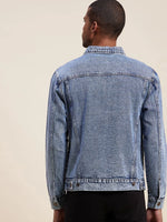 Men's Blue Washed Denim Jacket