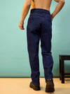 Men Navy Front Detail Oversize Jeans