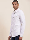 Men's White Denim Jacket Shirt