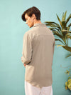 Men Beige Relax Fit Shirt