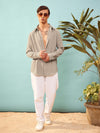 Men Beige Relax Fit Shirt