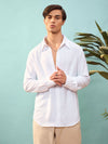 Men White Relax Fit Shirt