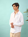 Men White Relax Fit Shirt