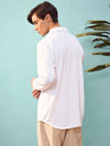 Men White Relax Fit Shirt