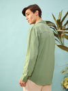 Men Olive Relax Fit Shirt