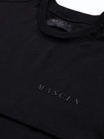 Men's Black MASCLN Puff Print Sweatshirt