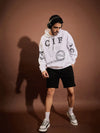 Men White Pacific Oversized Hoodie