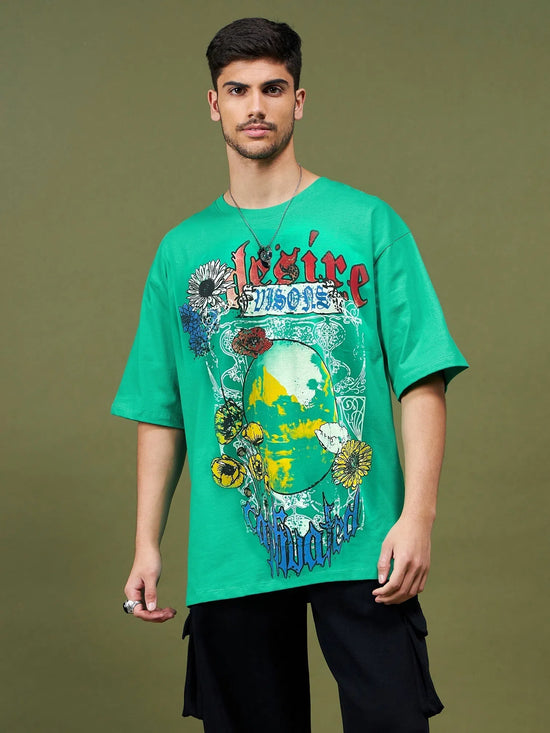 Unisex Green DESIRE Oversized T-Shirt