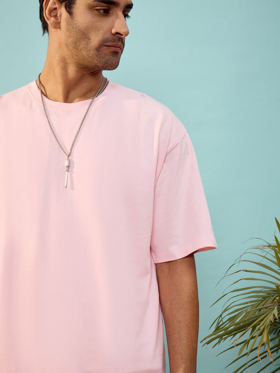 Unisex Pink DECENT Oversize T-Shirt