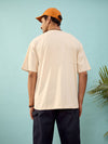 Unisex Beige Car Oversize T-Shirt