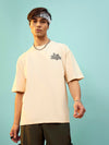 Unisex Beige LOS ANGELES Oversize T-Shirt