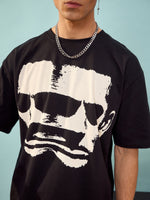 Unisex Black Faces Oversize T-Shirt