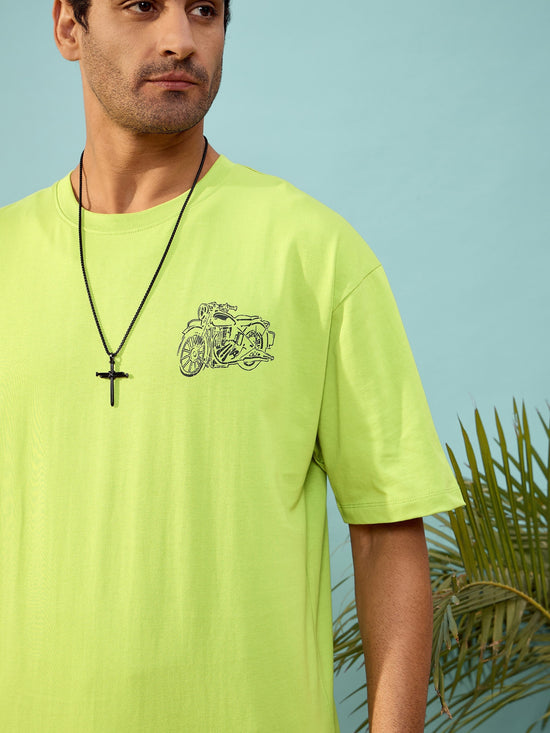 Unisex Green CALIFORNIA Oversize T-Shirt