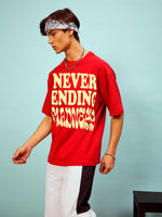 Unisex Red MADNESS Oversized T-Shirt