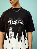 Unisex Black CULTURE Oversize T-Shirt