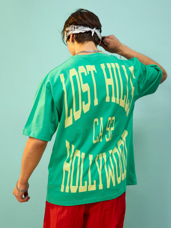 Unisex Green LOST HILLS Oversize T-Shirt