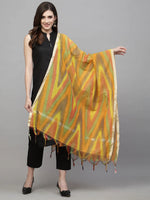 Women's Self Design Deep Silk Blend Dupatta