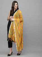 Women's Self Design Deep Silk Blend Dupatta