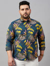 Men Printed Grey Comfort Shirt-MELORIEPRINTS-2003-Grey