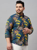 Men Printed Grey Comfort Shirt-MELORIEPRINTS-2003-Grey