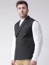 Hangup Men Standard Solid Men's Indian Wear-N9_6BtnBlackNehru