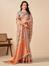 Saree Mall Women's Cotton Blend Grey Woven Design Designer Saree With Blouse Piece-NAMYA78304