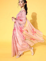 Sareemall Pink Solid Women Saree-NAVYA1002