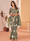 Saree Mall Women's Cotton Slub Sea Green Printed Designer Saree With Blouse Piece-NAVYA127