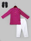 Boys Chevron Printed Regular Kurta with Pyjamas Set