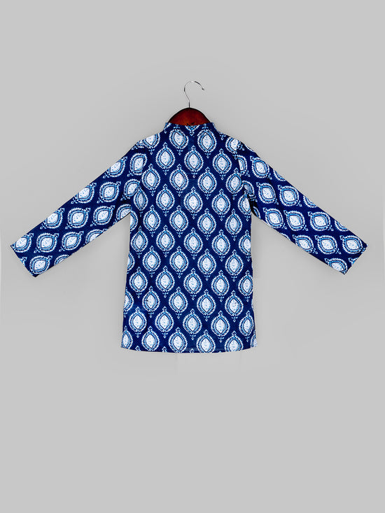 Boys Ethnic Motifs Printed Kurta with Pyjamas Set