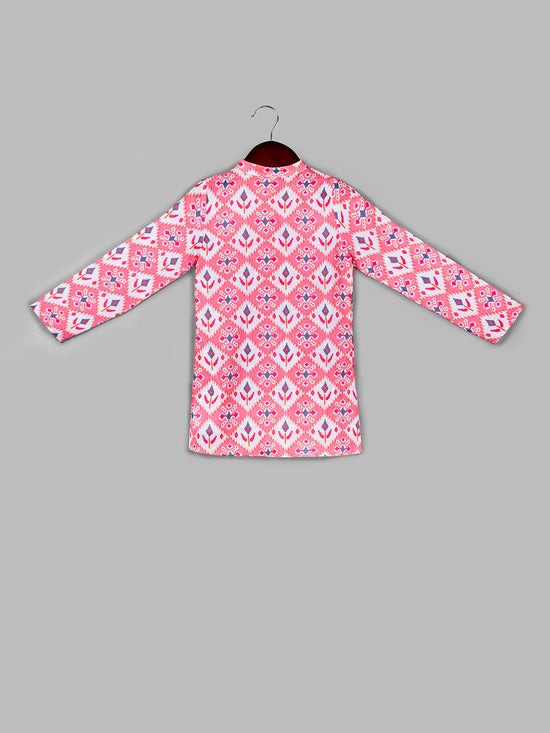 Boys Ethnic Motifs Printed Regular Kurta with Pyjamas Set