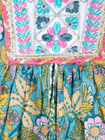 Girls Floral Printed Empire Pure Cotton Kurta & Sharara with Dupatta Set