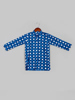 Boys Printed Pure Cotton Straight Kurta with Pyjamas Set