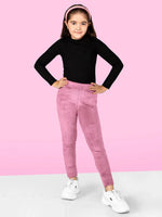 Girls Pink Skinny Fit Corduroy Jegging