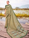 Saree Mall Women's Pashmina  Light Green Printed Designer Saree With Blouse Piece-NORTHBT1101