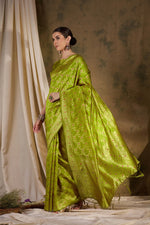 Suha Womens Fashion Ethnic Pista Green Color Sarees-MLSHWSA1332PSG0ONE