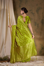 Suha Womens Fashion Ethnic Pista Green Color Sarees-MLSHWSA1332PSG0ONE