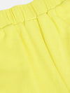 Girls Yellow Rib Brand Tape Track Pants