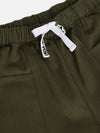 Girls Olive Twill Drawstring Shorts