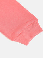 Girls Neon Pink Terry Sweatshirt