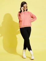 Girls Peach Terry Sweatshirt