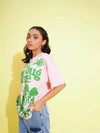 Girls Pink Don'T Bug Me Oversized T-Shirt