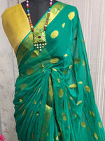 Sareemall Teal Green Woven Women Saree-NZMN7303