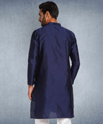 Hangup Men Standard Solid Men's Indian Wear-Navy_8_B12_Lkurta