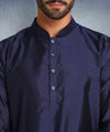 Hangup Men Standard Solid Men's Indian Wear-Navy_8_B12_Lkurta