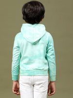 Tales & Stories Boys Sky Blue Cotton Tie and Dye Sweatshirt