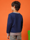 Tales & Stories Navy Blue Cotton SweatShirt For Boys