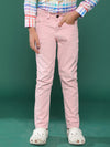 Tales & Stories Lilac Solid Cotton Trouser For Boys