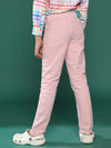 Tales & Stories Lilac Solid Cotton Trouser For Boys